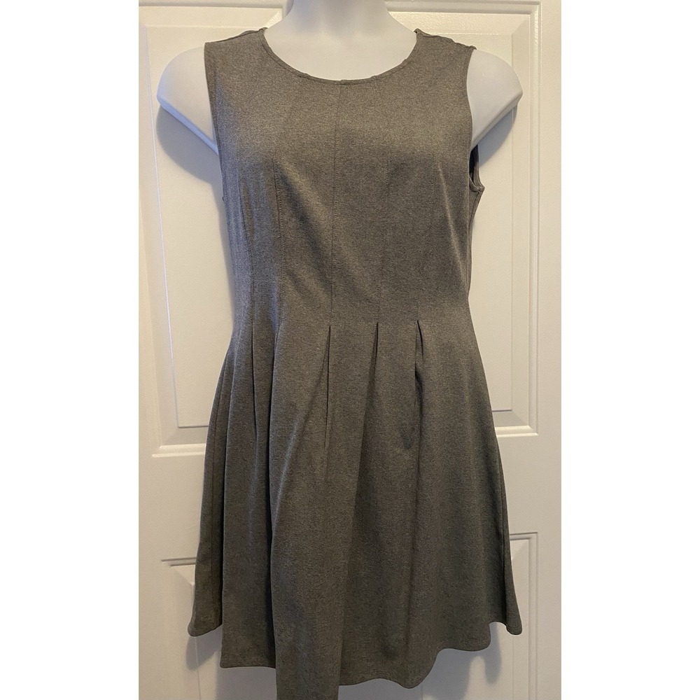 Women's Monteau Knit Schoolgirl‎ Mini Dress Gray Juniors XL